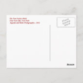 New Yorker Hotel Briefkaart (Achterkant)