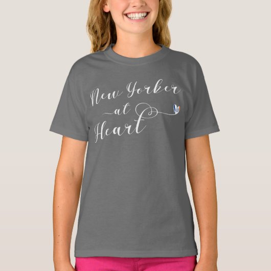 New Yorker in Heart, NYC T-shirt (Voorkant)