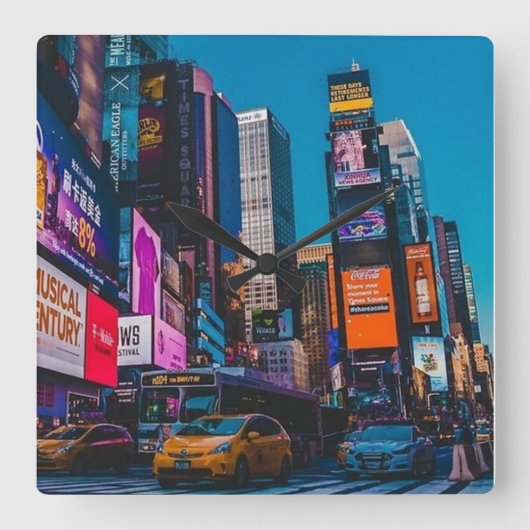 New Yorker, NYC, New York, oostkust Vierkante Klok (Voorkant)