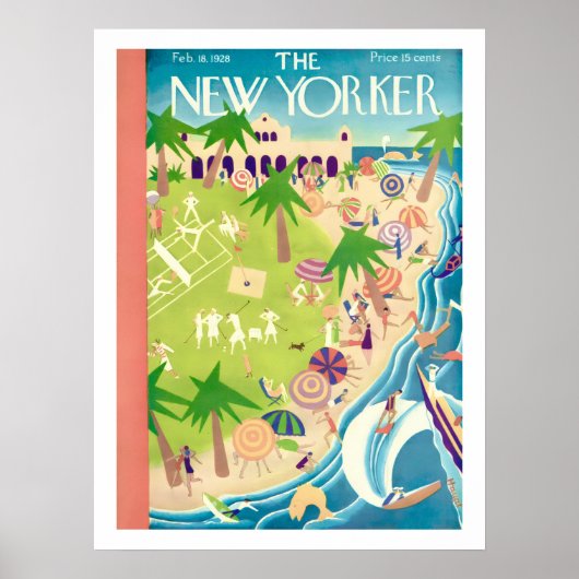 New Yorker Omslag Februari 1928 Print (Voorkant)
