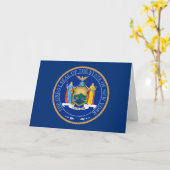 New Yorker Seal, Seal of New York Kaart (Gele Bloem)