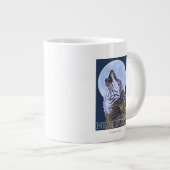 New YorkHowlende Wolf Grote Koffiekop (Voorkant rechts)