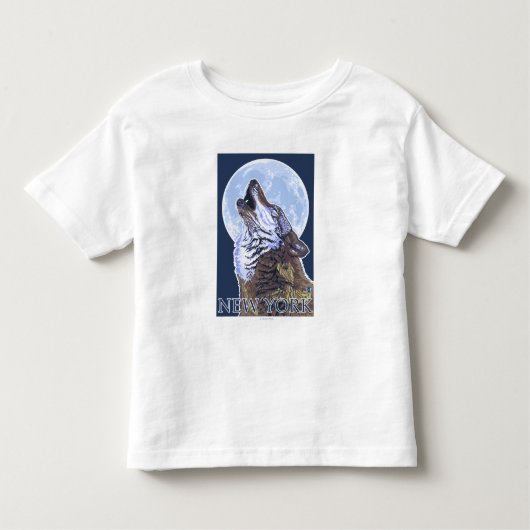 New YorkHowling Wolf Kinder Shirts (Voorkant)