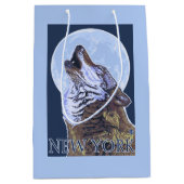 New YorkHowling Wolf Medium Cadeauzakje (Voorkant)