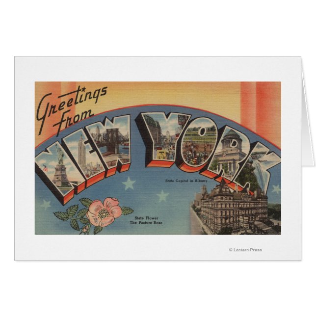 New YorkLarge Letter ScenesNew York State (Voorkant Horizontaal)