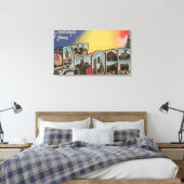 New YorkLarge Letter ScenesNew York State 2 Canvas Afdruk (Insitu (Slaapkamer))