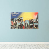 New YorkLarge Letter ScenesNew York State 2 Canvas Afdruk (Insitu (Houten vloer))