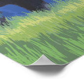 New YorkMoose in de maan Poster (Hoek)