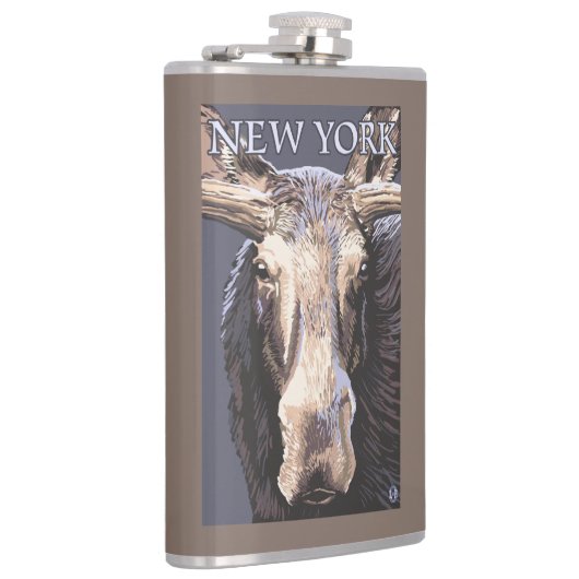 New YorkMoose Up Close Heupfles (Rechts)