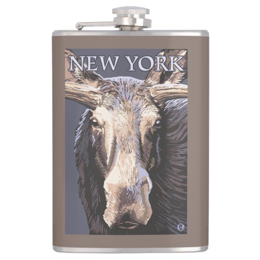 New YorkMoose Up Close Heupfles (Voorkant)