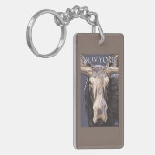 New YorkMoose Up Close Sleutelhanger (Voorkant Links)