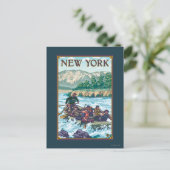New YorkRiver Rafting Scene Briefkaart (Staand voorkant)