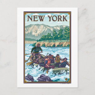 New YorkRiver Rafting Scene Briefkaart