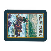New YorkRiver Rafting Scene Magneet (Horizontaal)