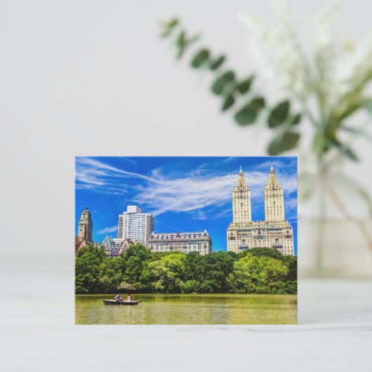 New York's Central Park in het Summertime Briefkaa Briefkaart (Staand voorkant)