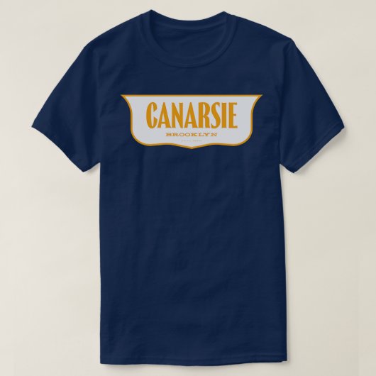 New Yorks schild Canarsie Brooklyn T-shirt (Design voorkant)