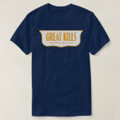 New Yorks schild Great Kills Staten Island T-shirt (Design voorkant)