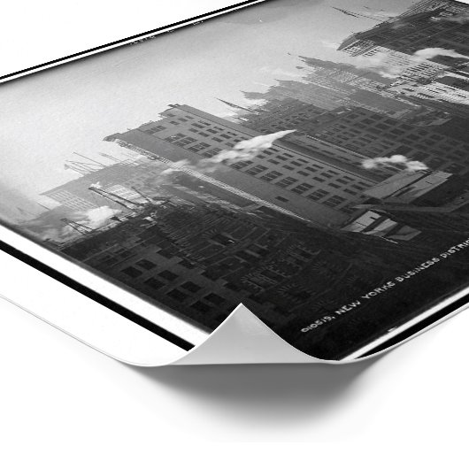 New Yorks zakendistrict Woodbridge Building Poster (Hoek)