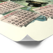 New Yorkse brouwerijkalender uit het Victoriaans t Poster (Hoek)