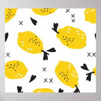 New Yorkse citroenen:  cut-outs Poster