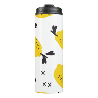 New Yorkse citroenen:  cut-outs Thermosbeker