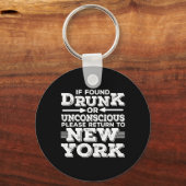 New Yorkse grappige uitspraken Ny Sleutelhanger (Voorkant)