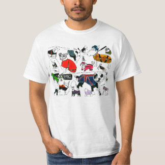 New Yorkse honden in jassen T-shirt