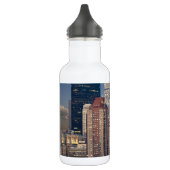 New Yorkse skyline en de Manhattan Hudsonrivier Waterfles (Links)