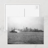 New Yorkse skyline vanuit de haven, 1920 Briefkaart (Voorkant / Achterkant)