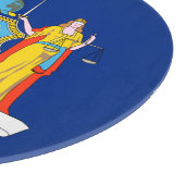 New Yorkse vlag, de Empire State, Amerikaanse kolo Snijplank (Hoek)