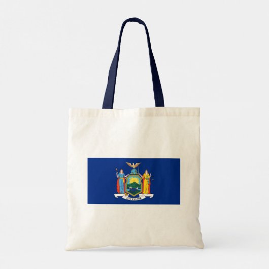 New Yorkse vlag, de Empire State, Amerikaanse kolo Tote Bag (Achterkant)