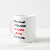 New Yorkse vrouw, geweldig Koffiemok (Voorkant links)