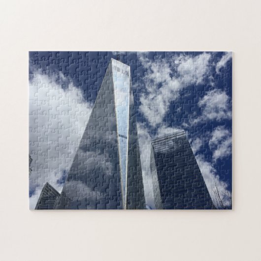 New Yorkse Wolkenkrabbers. Legpuzzel (Horizontaal)