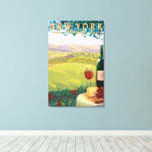 New YorkWine Country Scene Canvas Afdruk (Insitu (Houten vloer))