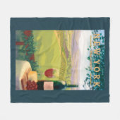 New YorkWine Country Scene Fleece Deken (Voorkant (Horizontaal))