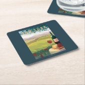 New YorkWine Country Scene Kartonnen Onderzetters (Schuin)