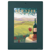 New YorkWine Country Scene Klembord (Achterkant)
