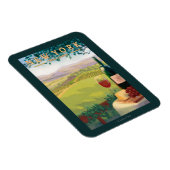 New YorkWine Country Scene Magneet (Rechterzijde)