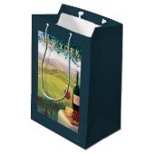 New YorkWine Country Scene Medium Cadeauzakje (Achterkant Gekanteld)