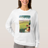 New YorkWine Country Scene T-shirt (Voorkant)