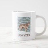 New YorkWolf Scene Grote Koffiekop (Rechts)