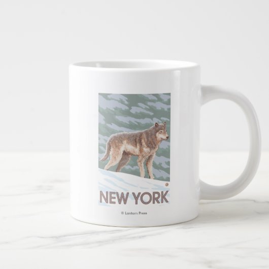New YorkWolf Scene Grote Koffiekop (Rechts)