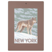 New YorkWolf Scene Klembord (Achterkant)
