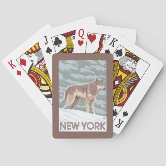 New YorkWolf Scene Pokerkaarten (Achterkant)