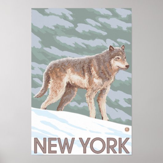 New YorkWolf Scene Poster (Voorkant)