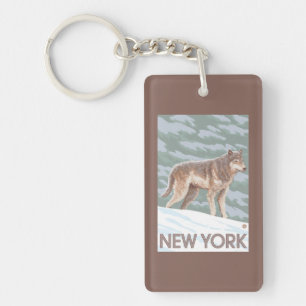 New YorkWolf Scene Sleutelhanger