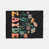 New Zayde Wildflower First Birthday &amp; Baby Sho Fleece Deken (Voorkant (Horizontaal))