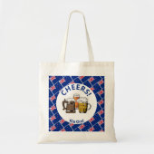 NEW ZEALAND Aotearoa Cartoon 3 Cheers Kia Ora! Tote Bag (Voorkant)