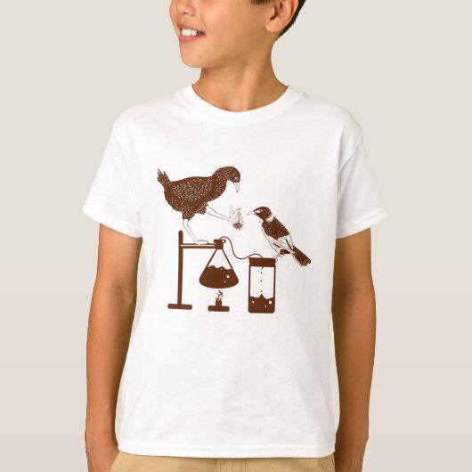New Zealand Birds Science Experiment T-shirt (Voorkant)