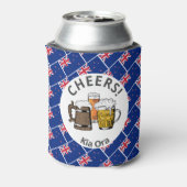 NEW ZEALAND Cartoon 3 Cheers Kia Ora Blikjeskoeler (Blikje Achterkant)